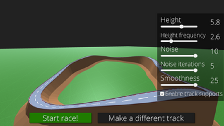 #PROCJAM Racer screenshot