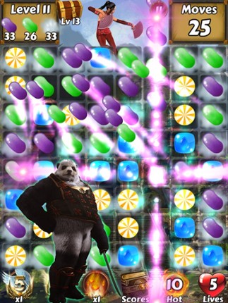 Kung Fu Candy Quest - Help Master Panda battle kungfu fighting warriors screenshot