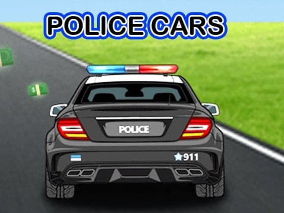 Police Cars Driving Image