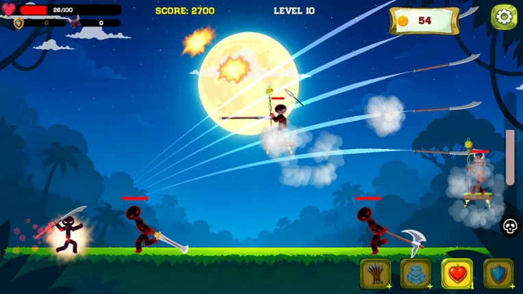 The Stickman Stick War screenshot