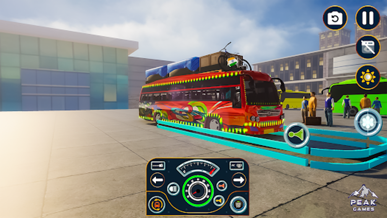 Indian Bus Game Bus Driving 3D Image