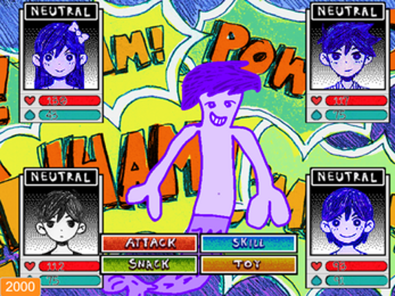 Omori: Merman Fight, A OMORI fan fight screenshot