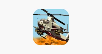 Gunship Helicopter Flying Miss Image