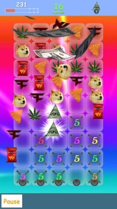 Meme Crush - MLG Kush edition screenshot