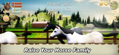 Farm of Herds: Horse Family Image