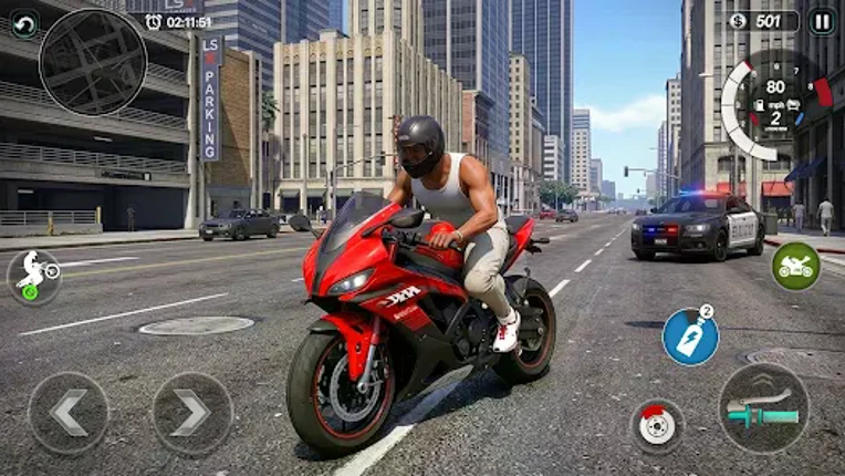 US Moto Wheelie Crime Games 3d Image