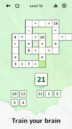 Math Crossword — Number puzzle screenshot