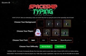 Spaceship Typing Image