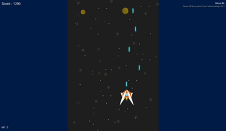 2D Space Shooter thingy - (Not) my first game screenshot