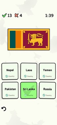Countries of Asia Quiz screenshot