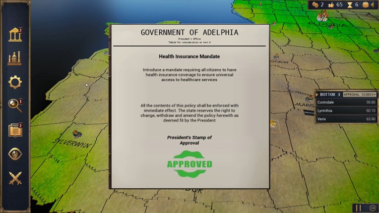 Dictocracy screenshot