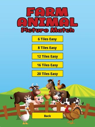Farm Animal Picture Match Image