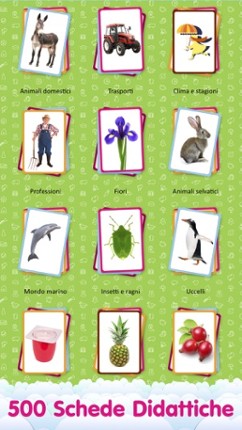 Italian Flashcards for Kids Pro - Learn My First Words with Child Development Flash Cards screenshot