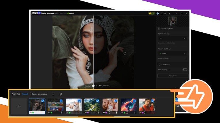 Nero AI Image Upscaler Pro screenshot