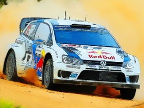 Rally Car Driving Jigsaw Image