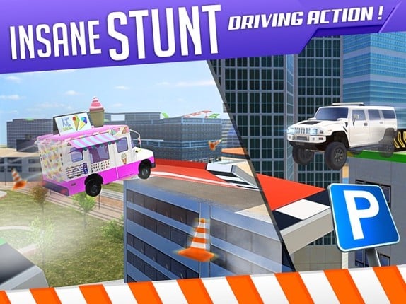 Roof Jumping 3 Stunt Driver Parking Simulator an Extreme Real Car Racing Game screenshot