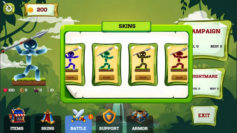 The Stickman Stick War Image