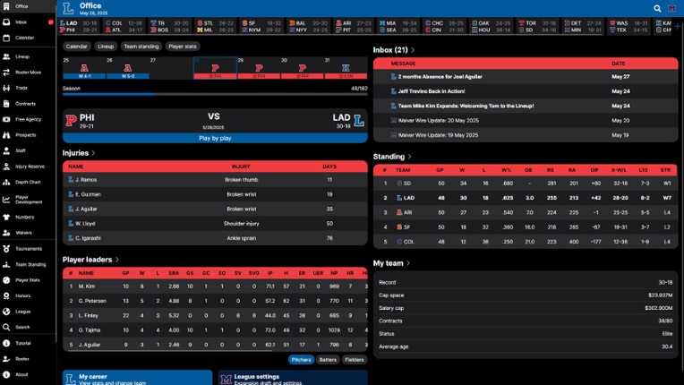 Baseball Legacy Manager 25 screenshot