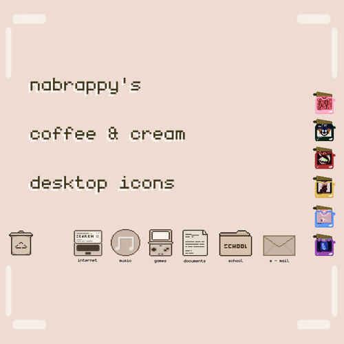 Games like coffee & cream | desktop pixel icons