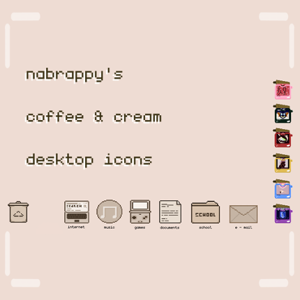 coffee & cream | desktop pixel icons Game Cover