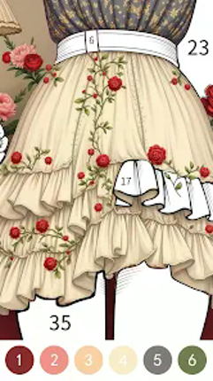 Princess Dress Coloring Book Image