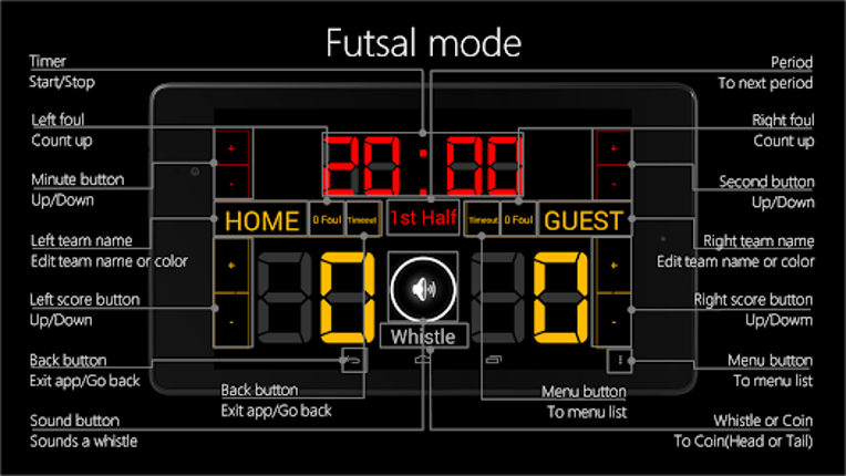 Scoreboard Futsal screenshot