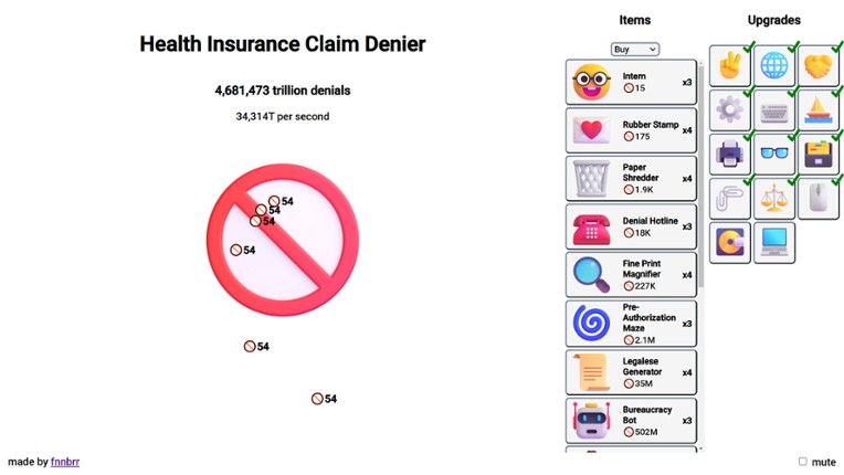 Health Insurance Claim Denier screenshot