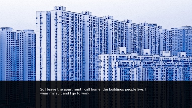 Man in a suit in a building in a city screenshot