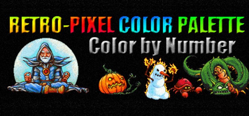 RETRO-PIXEL COLOR PALETTE: Color by Number Image