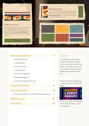 The Unity UGUI Guide on the Layout System Image