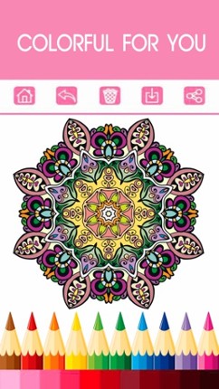 Adult Coloring Book - Free Mandala Color Therapy & Stress Relieving Pages for Adults 2 screenshot