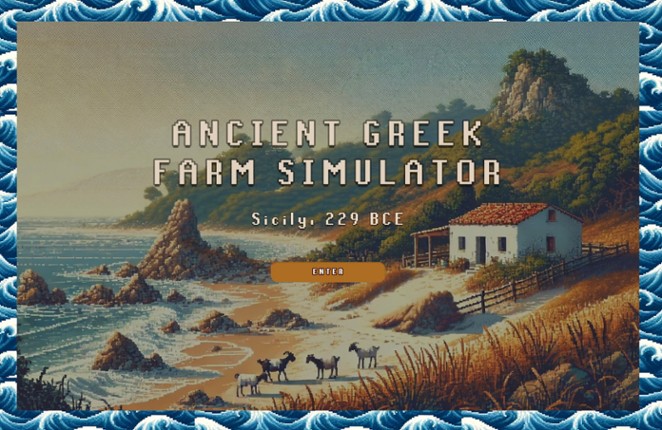 Ancient Greek Farm Simulator Game Cover