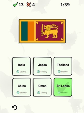 Countries of Asia Quiz screenshot