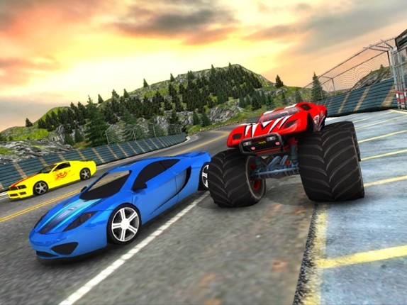 Crazy Car vs Monster Truck Racer 3D Image