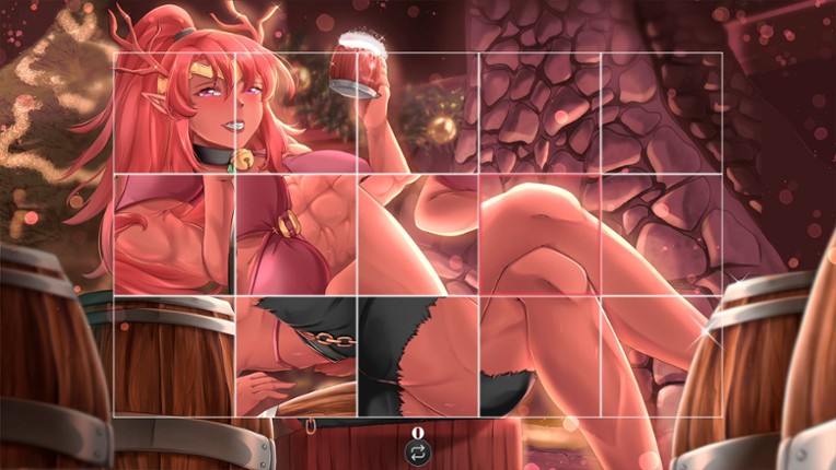 Elves Christmas Hentai Puzzle screenshot