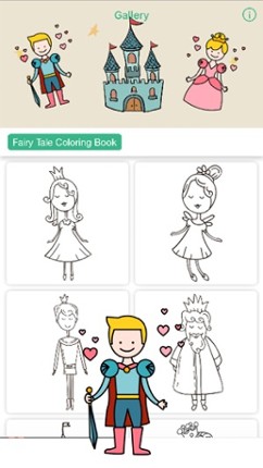 Fairy Tale Kids Toddler Coloring Book for Boy Girl Image