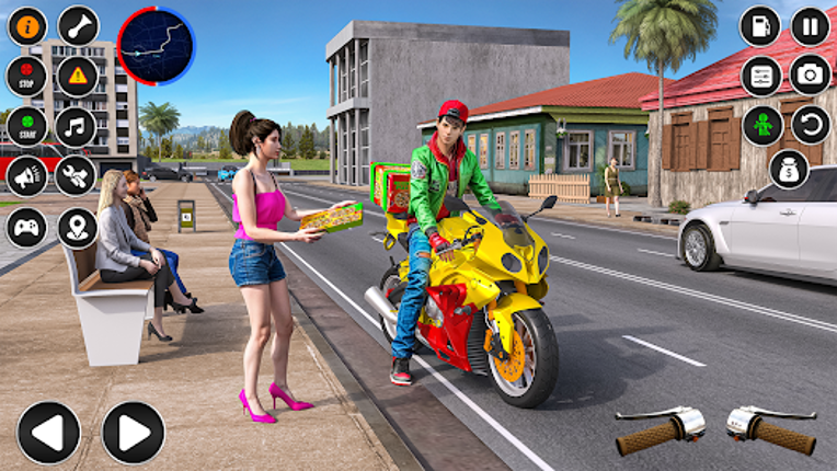 Pizza Delivery Bike Games 3D Image