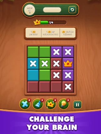Find the Queens: Logic Puzzle screenshot
