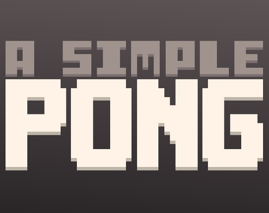 A Simple Pong Game Cover