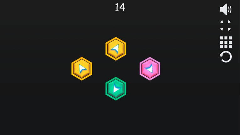 Hexagon puzzle screenshot