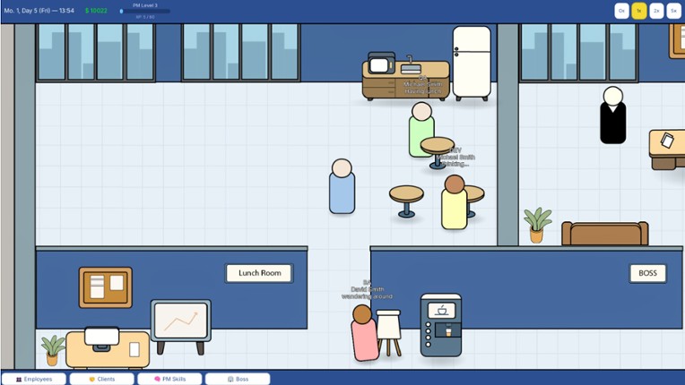 Project manager SIM screenshot