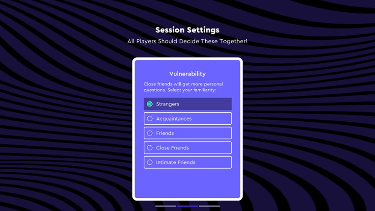 Wild Honesty: A party game for deeper conversations screenshot