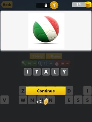 AAA Guess Flag ~  Football Soccer 2K15 Team Quiz Trivia screenshot