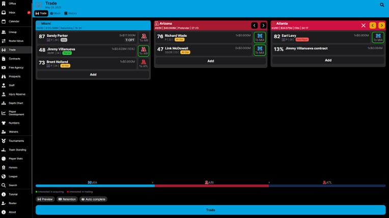 Baseball Legacy Manager 25 screenshot