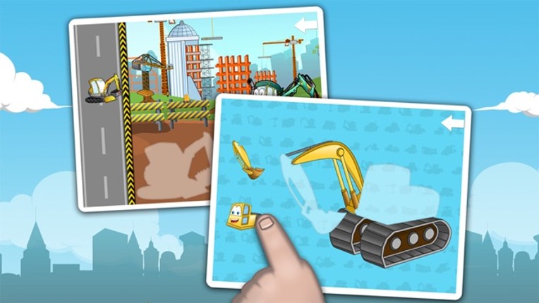 Big machines and trucks puzzles for young boys Image