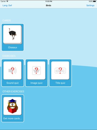 Birds Learning Cards Image