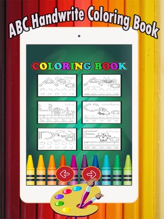 Coloring Book: ABC Spanish page game for kids screenshot
