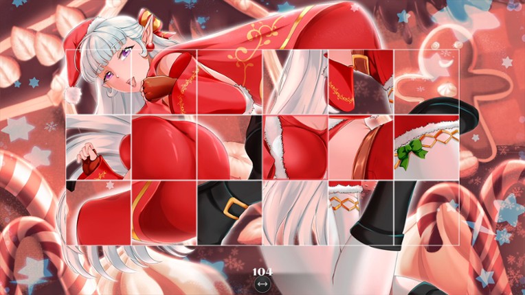 Elves Christmas Hentai Puzzle screenshot