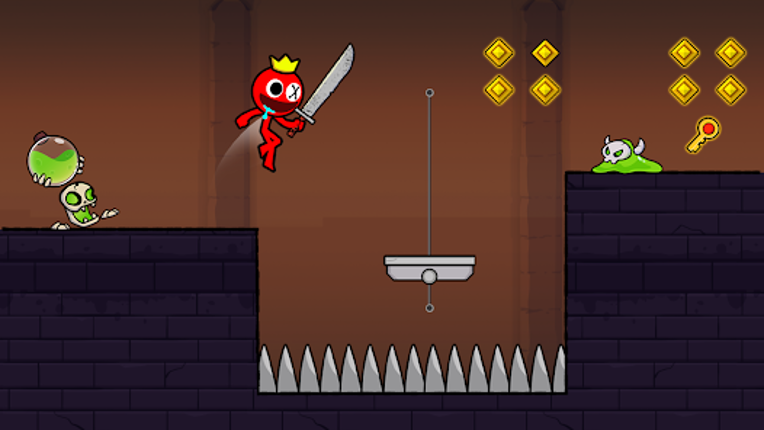 Red Stick Boy: Adventure Game Image