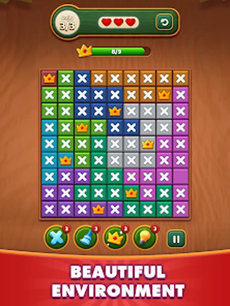 Find the Queens: Logic Puzzle Image